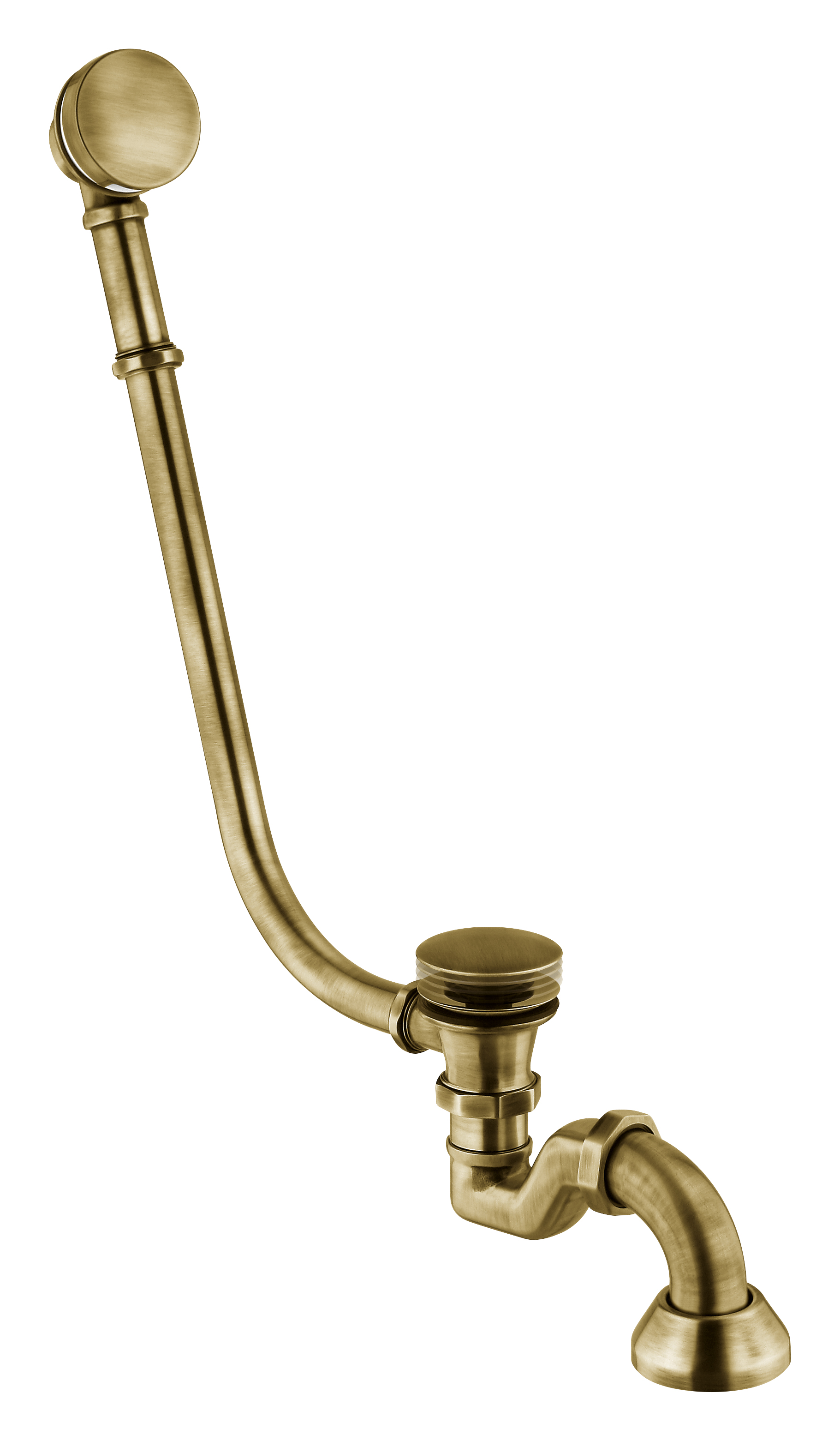 Vicario 1210.02 universal exposed bathtub drain column