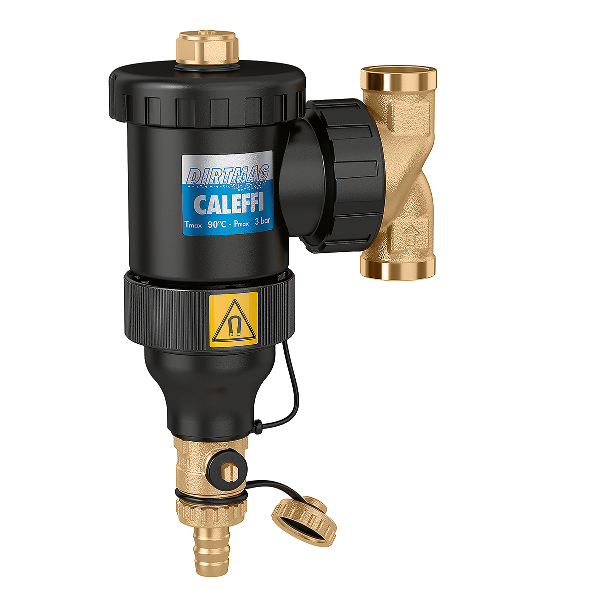 DIRTMAG® – Magnetyczny separator zanieczyszczeń Caleffi 545307 z korpusem z technopolimeru