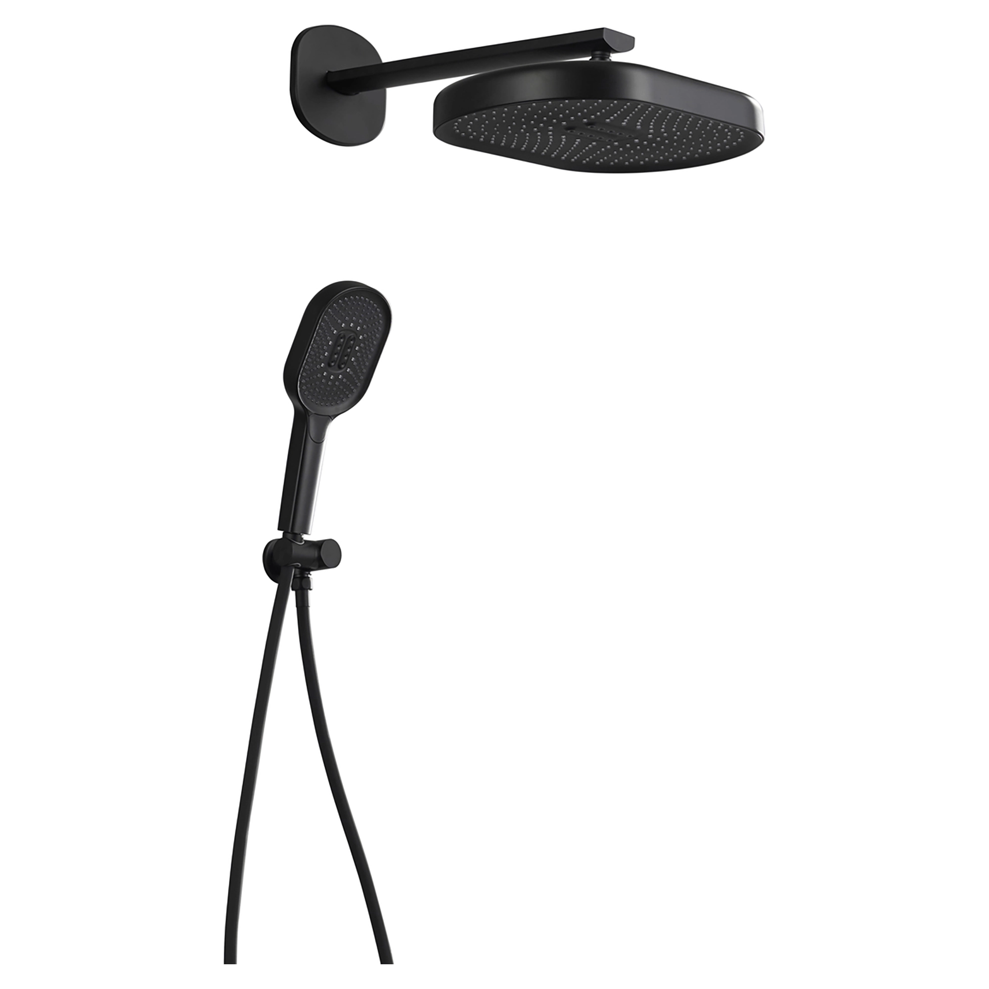 Kit doccia completo Plaza nero opaco Tecom BJX027NR