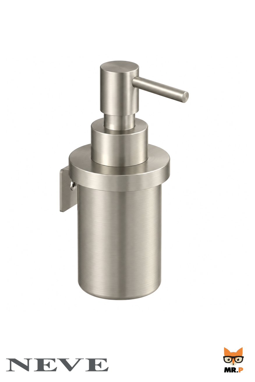 Dispenser Sapone a Muro NEVE in Ottone Nickel Satinato – CNLACC917
