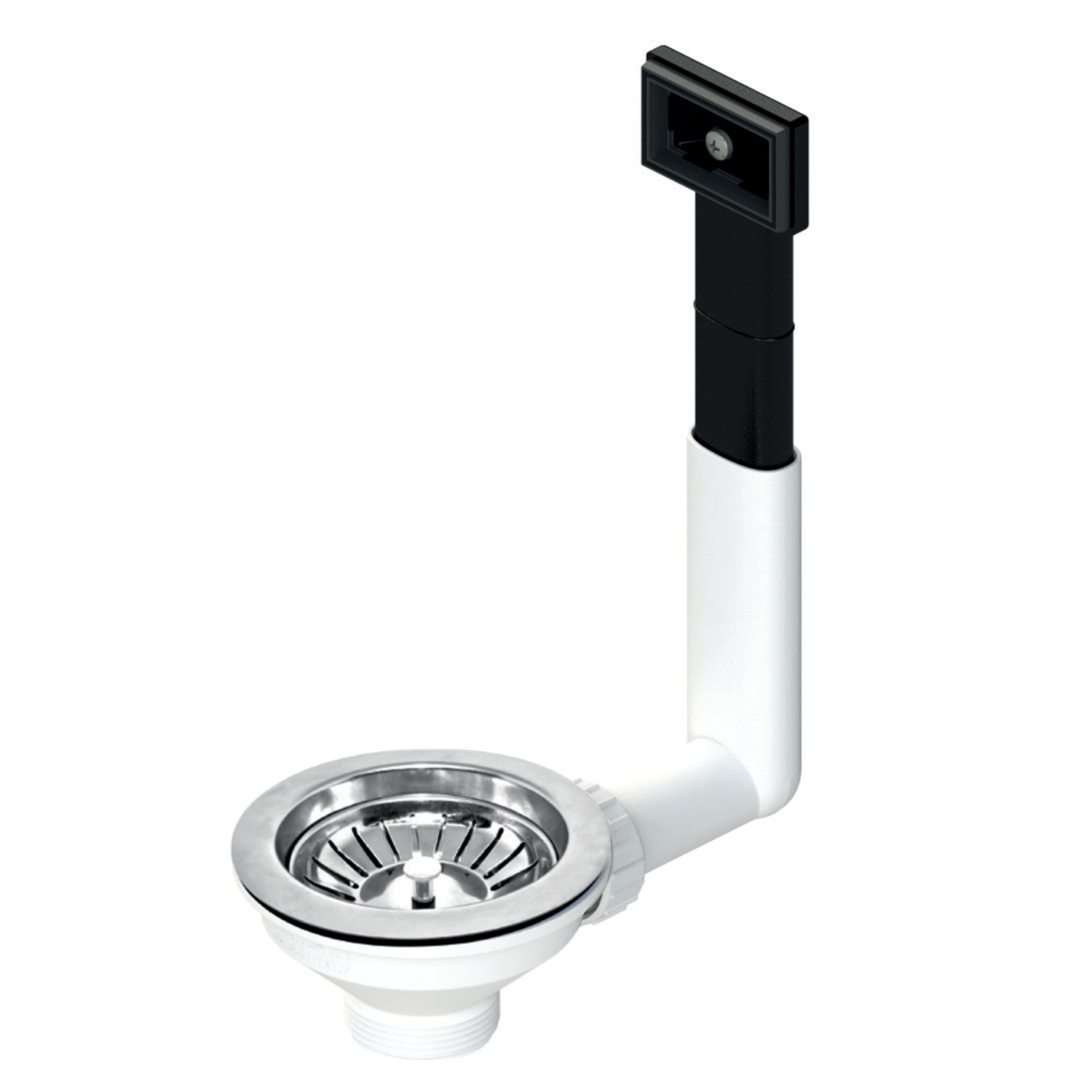 Bonde LB.PLAST D590 Ø114 mm pour évier avec trou de Ø90 et trop-plein