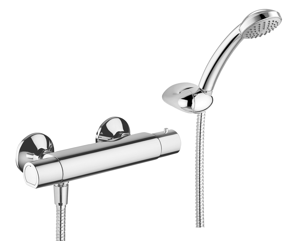 Paffoni rubinetteria miscelatore termostatico doccia esterno equo EQS168DCRNEW