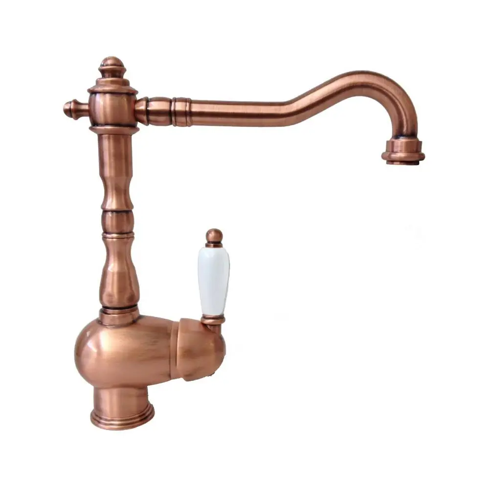Paffoni FME181RM Retro Kitchen Sink Faucet with Swivel Spout