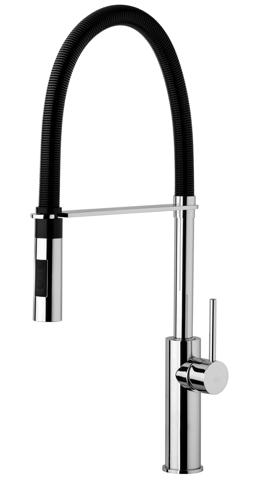 Paffoni Küchenarmatur Light LIG179CRNO mit schwarzer Feder