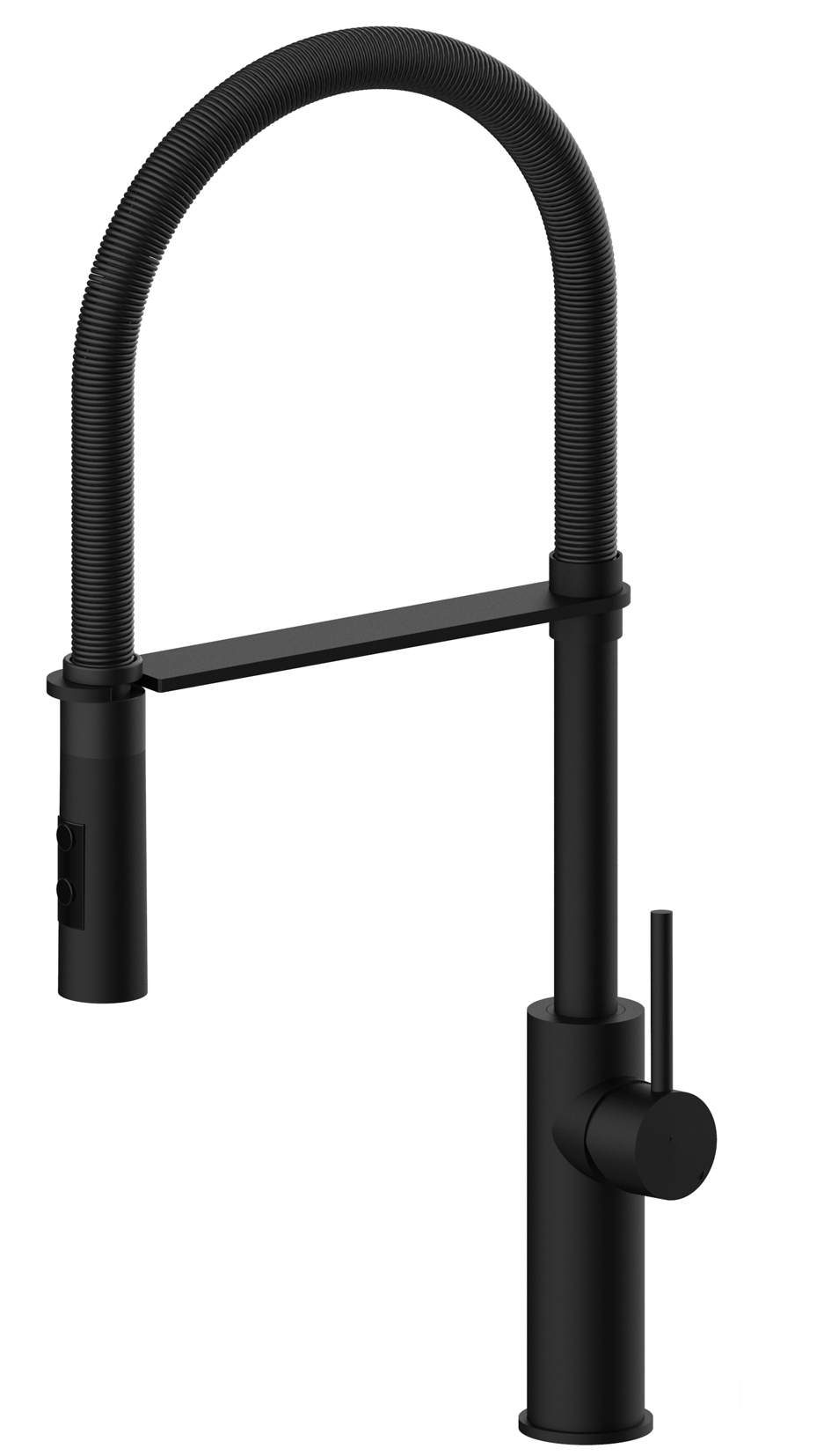 Paffoni Küchenarmatur mit schwarzer Feder, Modell Light LIG179NONO