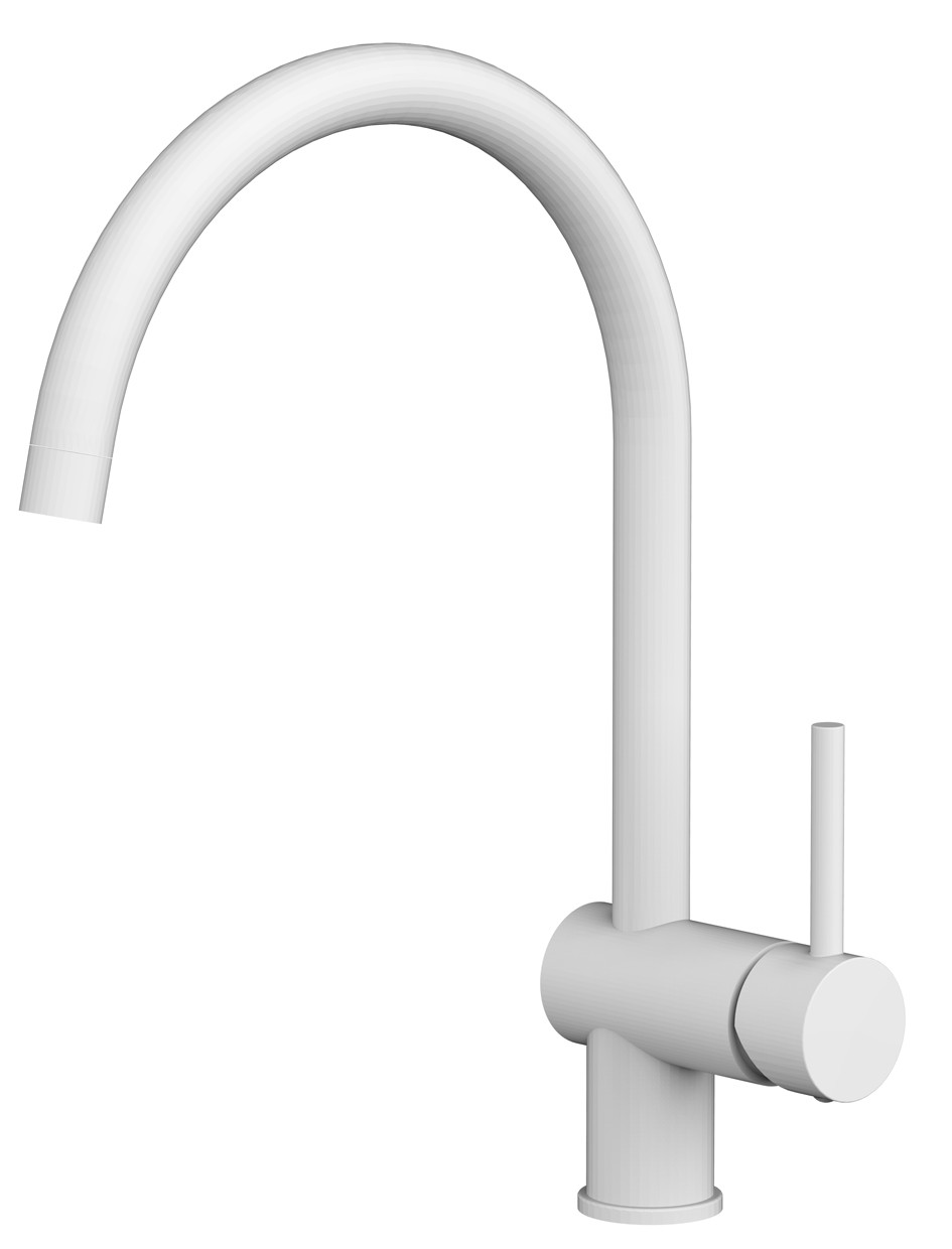 Paffoni Rubinetteria Light LIG280BO Küchenarmatur, mattweiß