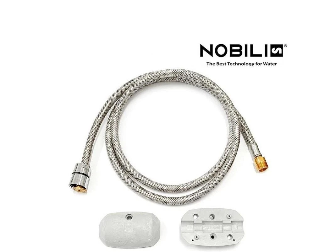 Ersatzschlauch aus Nylon und Stahl 15x1 mit Drehverschluss für Nobili RFX135/46