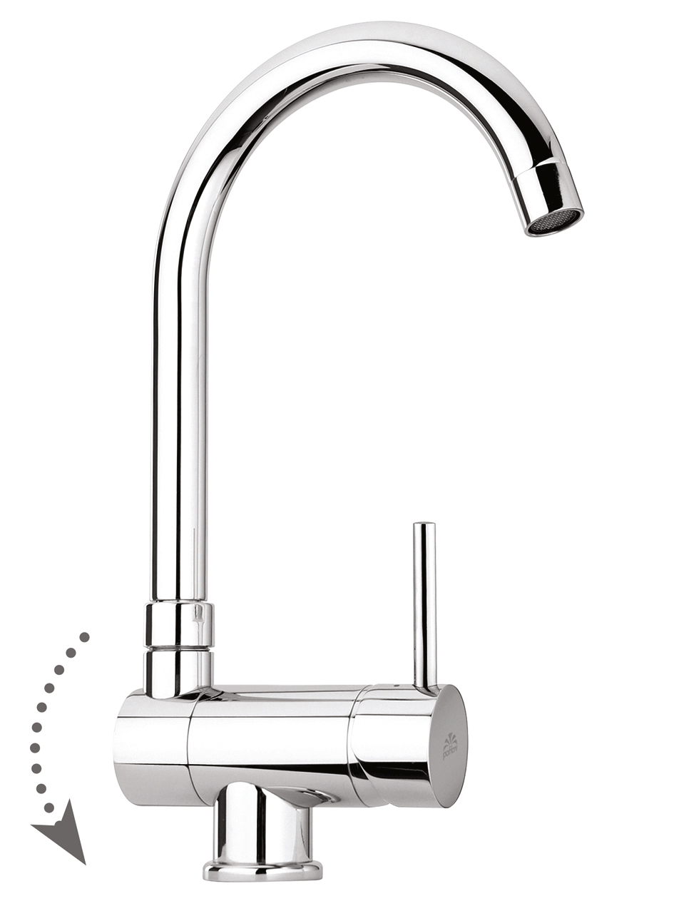 Miscelatore per lavello cucina reclinabile Paffoni Stick SK189CR