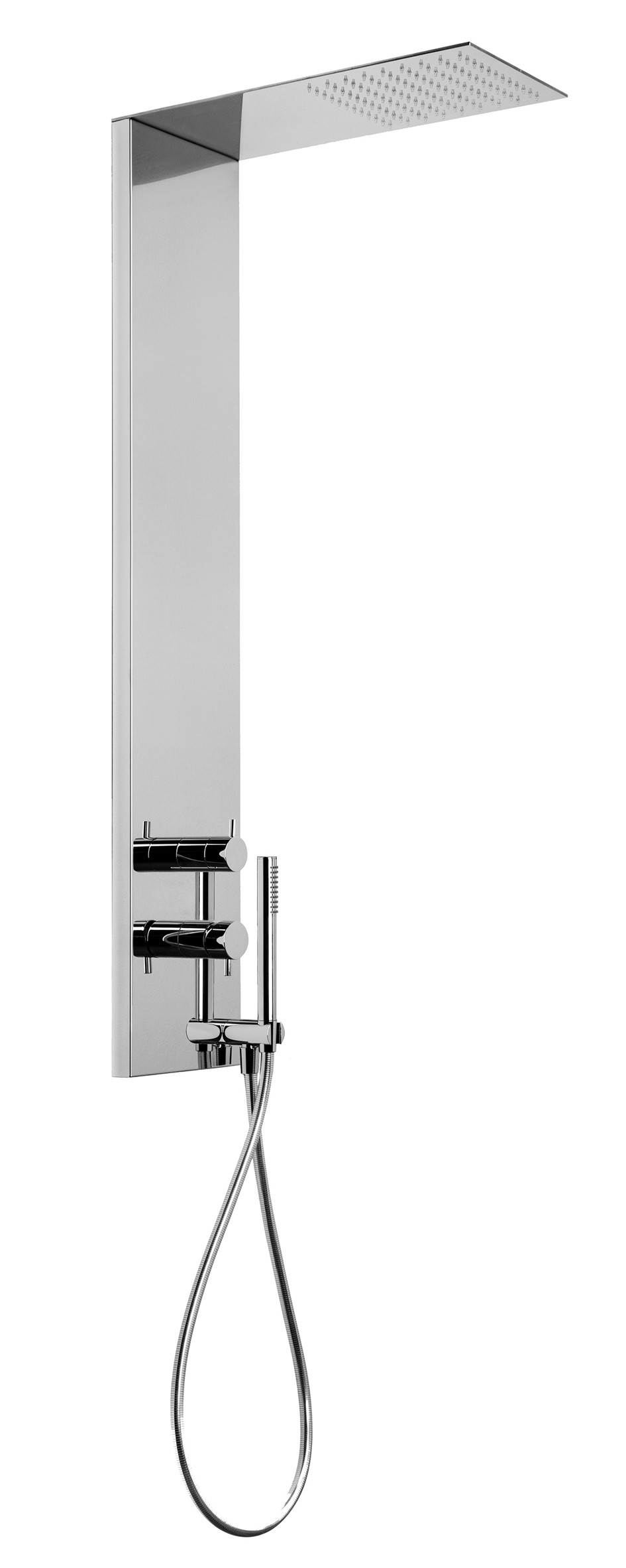Colonna doccia beta a pannello in acciaio inox Paffoni ZCOL672CR